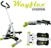 Wayflex Folding Stepper, Opvouwbaar Stepapparaat – Vouwstepper - Stepapparaten - Stepper met handvaten - Crosstrainer met Weerstandsbanden