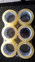 Tape - 6 Rollen - Kleefband - Plakband - 50mm x 66m - Transparant - Extra Sterk - A++ kwaliteit - Verpakkingstape - Geschikt voor tape dispenser