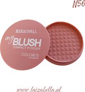 Leticia Well-My Blush compact powder colorete compacto N56