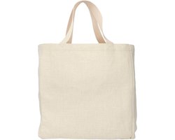 Linnen tas / shopper handtas 38x48 cm - Gratis bedrukt met afbeelding naar keuze
