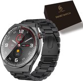 O.M.G S1 Pro Smartwatch - Smartwatch Heren - Titanium - Activity Tracker - Stappenteller - Volledige belfunctie - Crystal clear - Android en IOS - Black