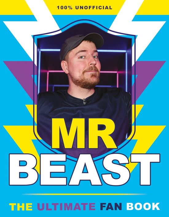 100% onofficiële Mr. Beast fanboek met de presentator Jimmy Donaldson op de cover.