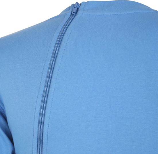 Hansop pyjama met een rugrits - lange mouwen - donkerblauw