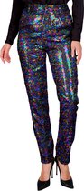 Widmann - Costume de Noël et Nouvel An - Pantalon à Paillettes Betty Confettis Femme - Multicolore - Large - Déguisements - Déguisements