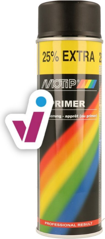 Motip 4052 Apprêt métallique Noir - 500ml
