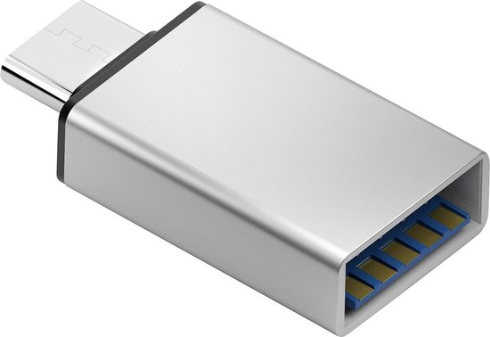 USB C naar USB Adapter - USB-C naar USB convertor - opzetstuk - USB 3.1 to USB C HUB - pc - laptop - USB C naar USB A female - telefoon - adapter - Grijs