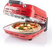 GOURMETmaxx elektrische pizzaoven incl. pizzasteen - rood