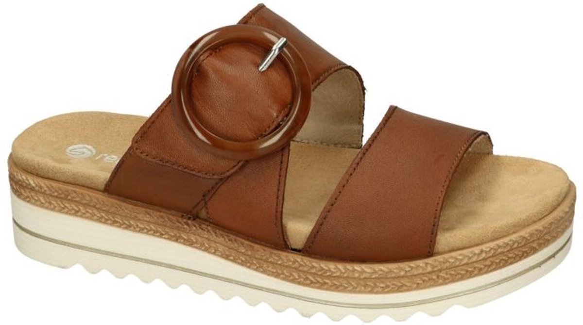 Remonte -Dames - bruin - slippers & muiltjes - maat 39