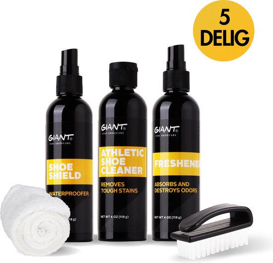 Sneaker Cleaning Kit 5 in 1 incl. Sneaker Cleaner Protector Schoendeodorant Borstel bol