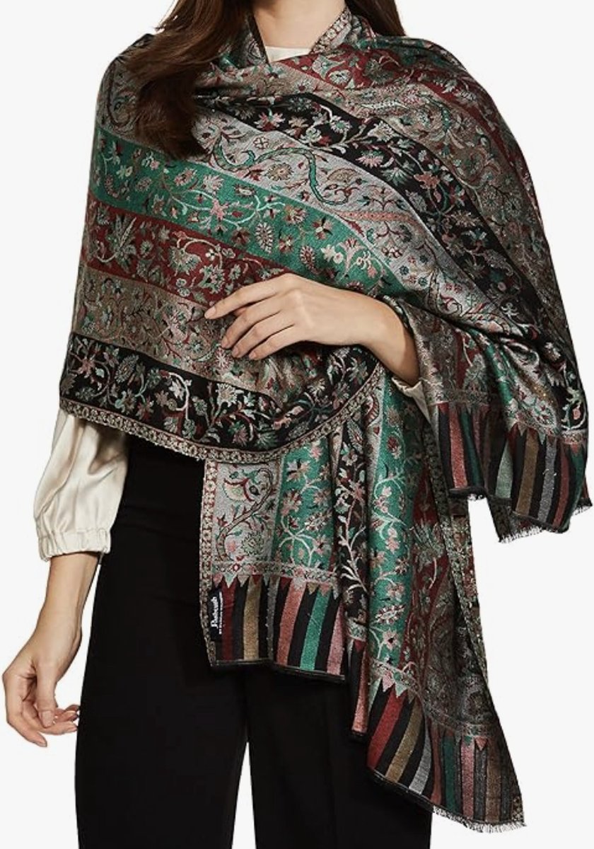 N3 Collecties Dames Kaani-ontwerp, zachte bamboe sjaal, casual stola's, omslagdoeken
