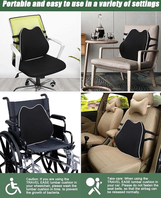 Big Ant Lendenkussen auto met lendensteun, orthopedisch rugkussen Big Ant Lendenkussen auto met lendensteun, orthopedisch rugkussen