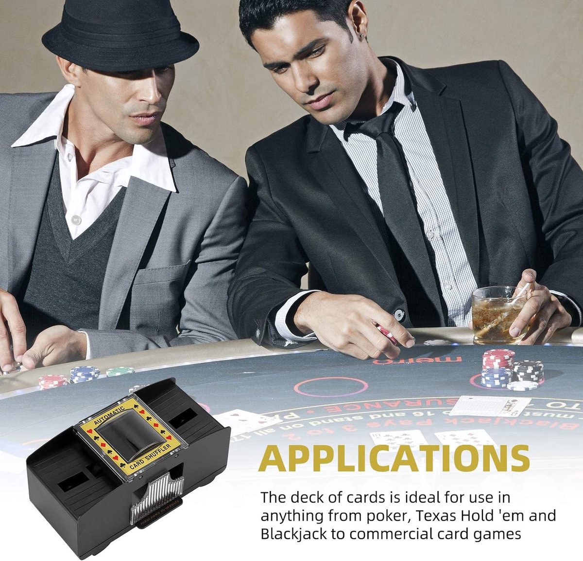 Automatische Kaartenshuffler en Kaartensender 2 in 1