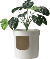 Moderna Kattenbak Hidden Planter - Onopvallende Kattenbak - Wit - 50x50x100cm