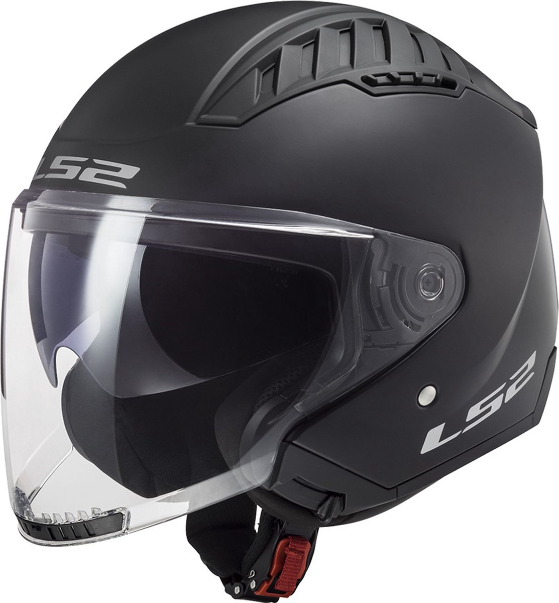 LS2 Helm Copter II OF600 mat zwart maat S