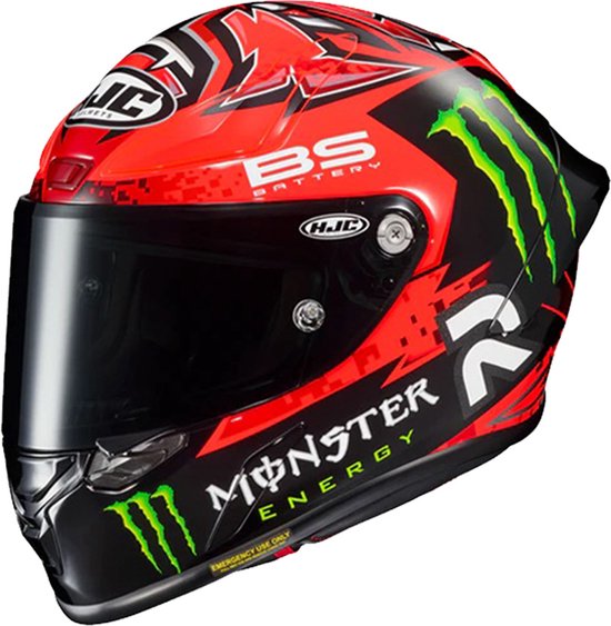 HJC RPHA 1 Fabio Quartararo Replica Red Black Full Face Helmet XS - Maat XS - Helm
