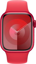 Origineel Apple Sport Band - Geschikt voor Apple Watch 41MM / 40MM / 38MM - Apple Watch Series 1 / 2 / 3 / 4 / 5 / 6 / 7 / 8 / 9 / SE - Bandje S/M Red