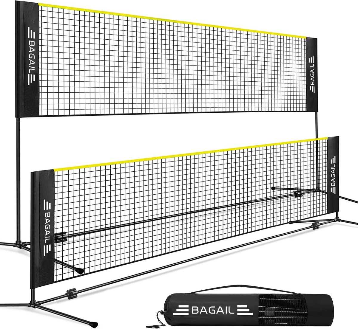 BAGAIL Badmintonnet, Opvouwbaar Nylon Net, In Hoogte Verstelbare Standaard En Draagbare Draagtas Eenvoudig Te Monteren Of Demonteren Ideaal Recreatief Sportnet 672126916