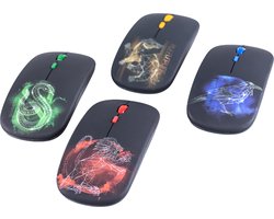 Harry Potter - Set van 24 Draadloze Optische Muis - 4 Huizen
