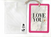Valentijnskaart - wenskaart - Love you - liefde - PaperArt