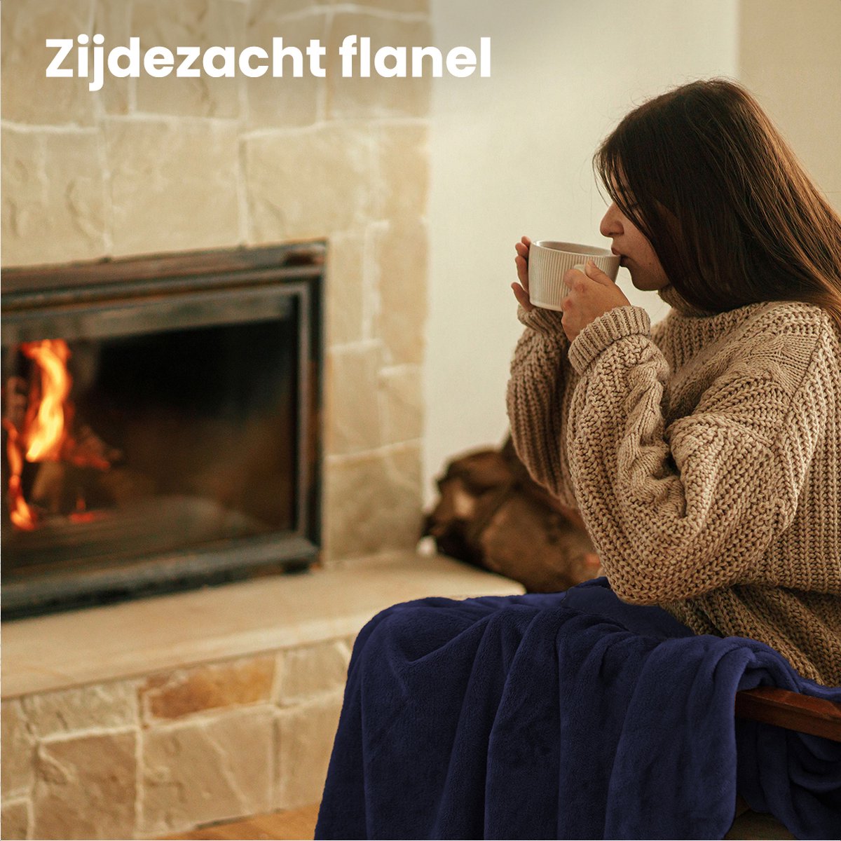 Auronic Elektrische Deken - 160 x 120 cm - 1 Persoons Warmtedeken - 9 Warmtestanden - Verwarmingsdeken - Blauw – foto 6