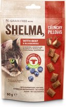 Shelma Premium Kattensnack - met Rund en Bosbessen - 5 x 60 g