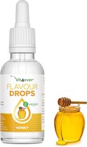 Smaakdruppels 50 ml - Smaak: Honing - Flavour drops smaakdruppels zonder calorieën - Voor kwark, havermoutpap, yoghurt en meer - Veganistisch
