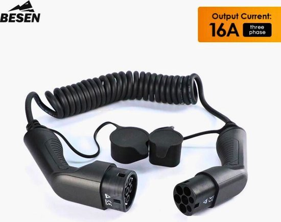 Voldt Laadkabel type 2 - 3 fase 16A - 10 meter Voldt Laadkabel type 2 - 3 fase 16A - 10 meter