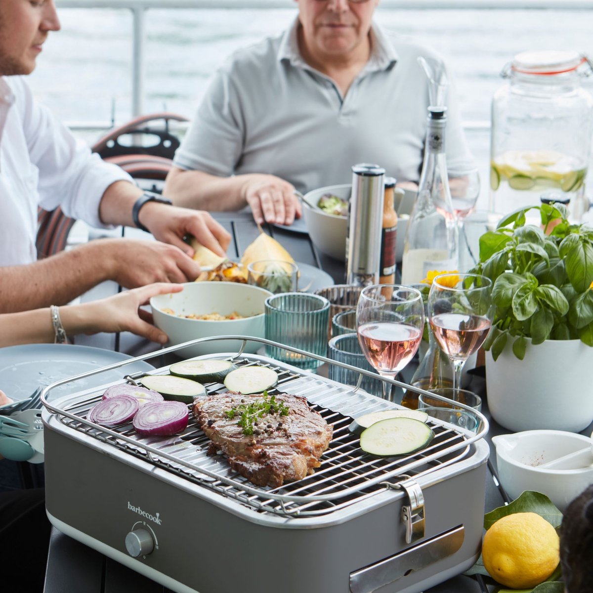 Barbecook E-Carlo - Barbecue électrique de table - Midnight Grey