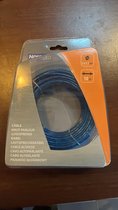 NorAuto luidsprekerdraad / luidspreker kabel - 2x 1,5mm2 - 10 meter - blauw transparant