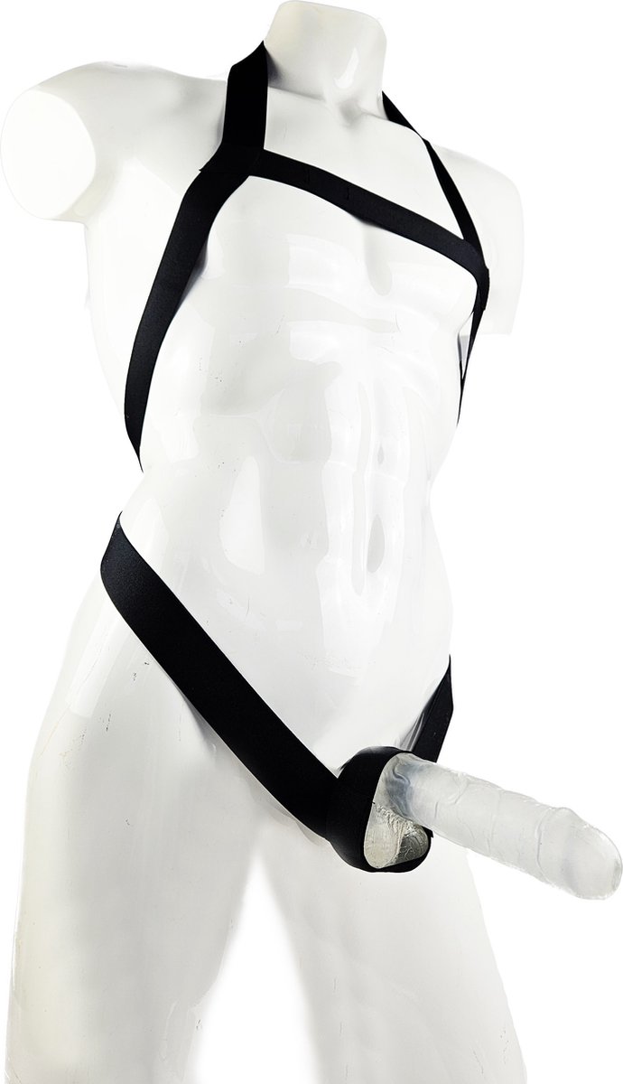 Goedkoopste BamBella ® - Sexy Erotische bondage Lingerie onesize Heren body Zwart mannen pak