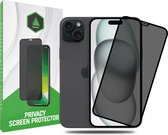 Prisma NL® iPhone Privacy Screenprotector voor iPhone 15 Plus - Anti Spy - Premium - Screenprotector - Beschermglas - Gehard glas - 9H Glas - Zwarte rand - Tempered Glass - Full cover