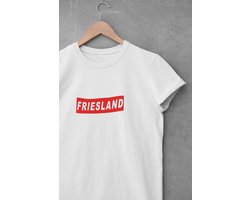 Shirt - Friesland - Wurban Wear | Grappig shirt | Leuk cadeau| Unisex tshirt | SC Heerenveen | Friese meren | Wit & Zwart