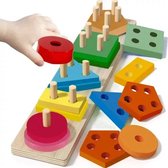 Puzzle de jeu de tri en bois - Pegboard