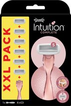 Wilkinson Sword Intuition Complete - Scheermes - Voordeelverpakking XXL - Navulmesjes 6 stuks - met Houder