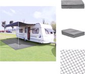 vidaXL Campingtapijt - Gaasstof met PVC-schuimcoating - 250x400 cm - Lichtgrijs - Tenttapijt