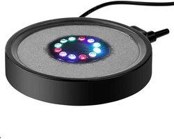 DrPhone AquaGloSphere - Onderwater Ronde Aquarium Lamp – Waterdichte Aquarium Verlichting – MultiColor Verlichting – Aquarium Accessoires – Small - Zwart