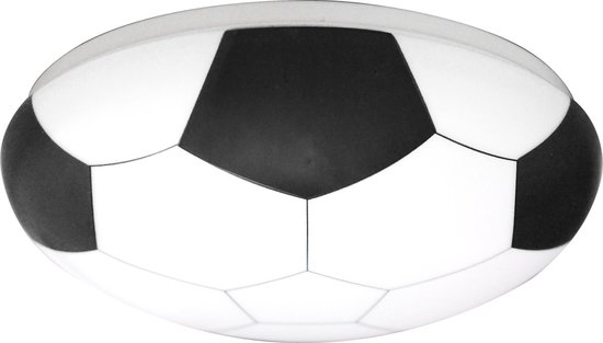 Plafonniere Voetbal - Voetbal lamp - Kinderlamp - Voetballamp - 24cm - Inclusief Landen Stickers