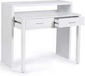 Uitschuifbaar bureau Max hout wit
