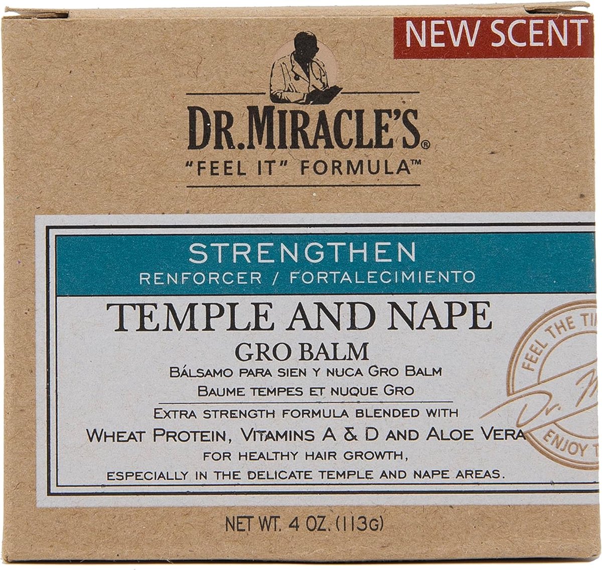Dr. Miracle's Temple and Nape Gro Balm Regular 113 Gr