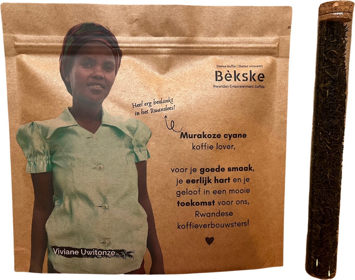 Goedkoopste Bèkske koffie - Duo proeverij - Koffie en thee Rwanda (140 gr koffie 20 gr thee
