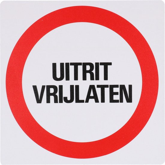 Aanduidingsbord Z162 Uitrit Vrijlaten