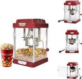 vidaXL Popcornmaker - Stijlvol ontwerp - 10 koppen per keer - Verwijderbaar dienblad - 70g houder - 310W - Popcornmaker