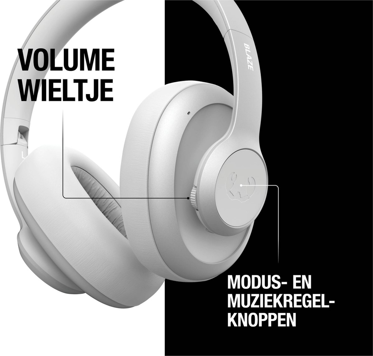 Fresh n Rebel Clam Blaze Lichtgrijs Over-ear hoofdtelefoon kopen