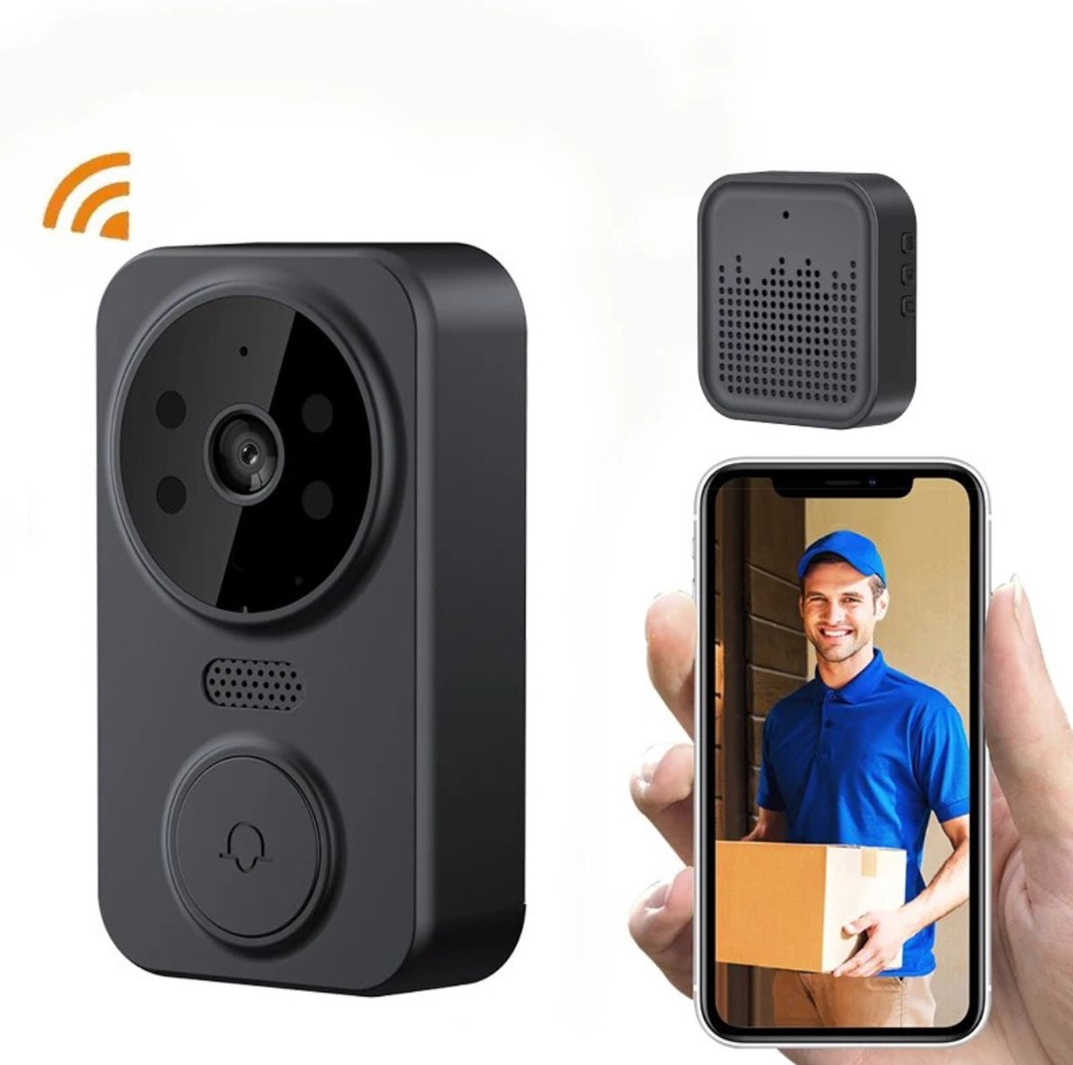 SmartHome™ Deurbel - Visuele Deurbel Camera - Video Telefoon Draadloze Deur Bel - Beveiliging Video Intercom Hd Night Vision - Voor Appartementen