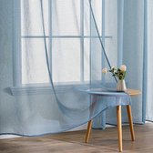 Transparante raamgordijnen, Glad, Elegant, voor Ramen/Gordijnen/behandeling voor Slaapkamer, Woonkamer, 140 X 160 cm