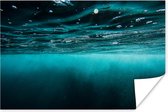 Poster Zee - Onderwater - Blauw - 30x20 cm