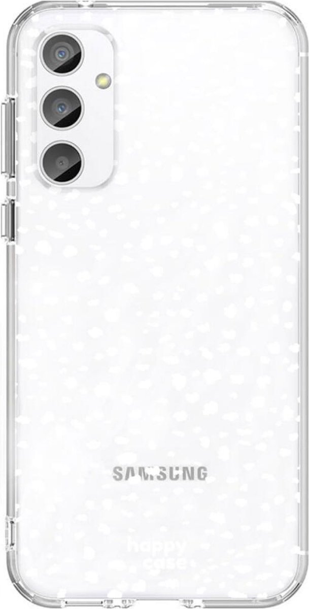 HappyCase Hoesje met leuke Stipjes Print Geschikt voor Samsung Galaxy S23 FE | Flexibel TPU | Stijlvolle Back Cover