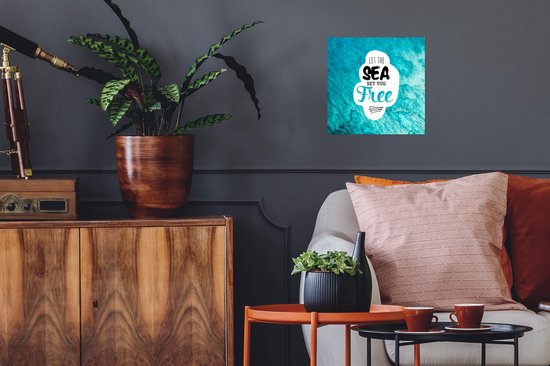 Affiche Été - Énonciations - Citations - 30x30 cm