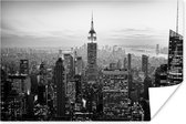 New York City zwart-wit  Poster 150x75 cm - Foto print op Poster (wanddecoratie)