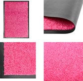 vidaXL Deurmat wasbaar 40x60 cm roze - Mat - Matten - Deurmat - Deurmatten